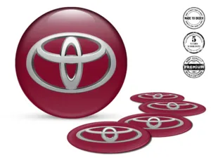 Toyota Pegatina de Tapacubos Edición Estilo de Cúpula Estilo